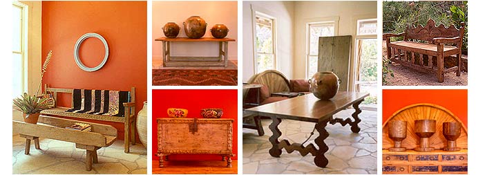 Antique Wood Tables, Mexican Colonial Tables, Mexican Colonial Benches, Antique Doors, Hacienda Furniture, Mexican Style Tables